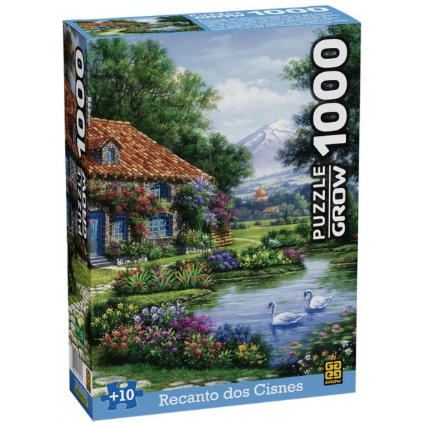 Puzzle 1000 peças Recanto dos Cisnes